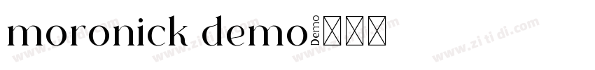 moronick demo字体转换 moronick demo字体转换